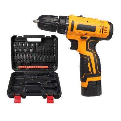 China 24pcs Portable Cordless Drill Set 21V Battery Rechargeable Cordless Drills Power Cordless Drills 31*9*28cm for sale