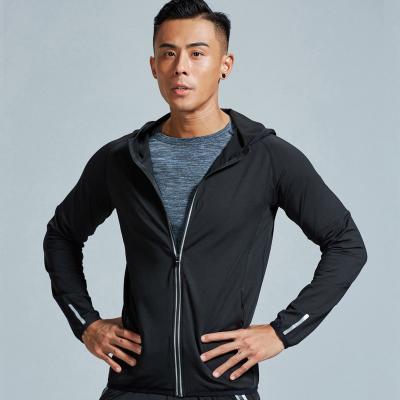 China Men's And Unisex High Elastic Quick-drying Reflective Fitness Coat Night Vision Breathable Sports Long Sleeve for sale