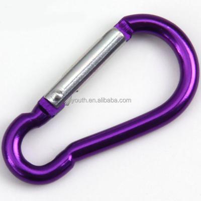 China Tiny Retail Industry 4# 40mm 2.45g Squash Shape Carabiner For Led Light for sale