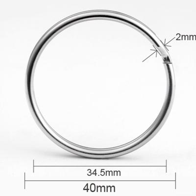 China Promotion Gifts 38mm 40mm Custom Split Shower Curtain Ring Clip Keychain for sale