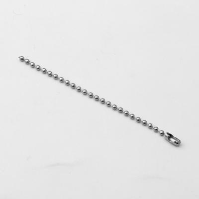 China Nickel Plated CLASSIC Iron 2mm Metal Ball Bead Chain With Location for sale