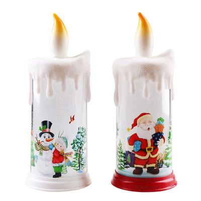 China Christmast Christmas Ornament Christmas Candle Lights LED Simulation Flame Candles Christmas Decorations Santa Claus Decorations Small Night Lights for sale