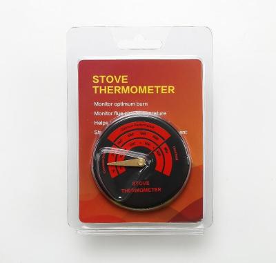 China Anodized Aluminum Wood Burning Chimney Parts Oven Flue Pipe Magnetic Stove Thermometer Thermometer Gauge for sale