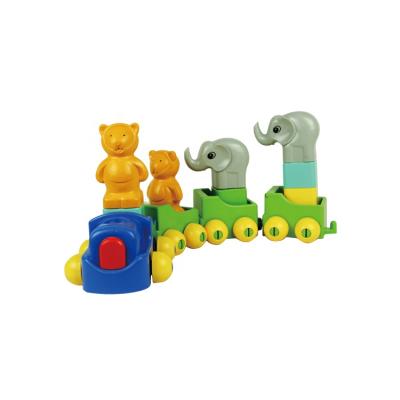 China Different Type Cute Animal Baby Toy PE Shaped Educational Train for sale