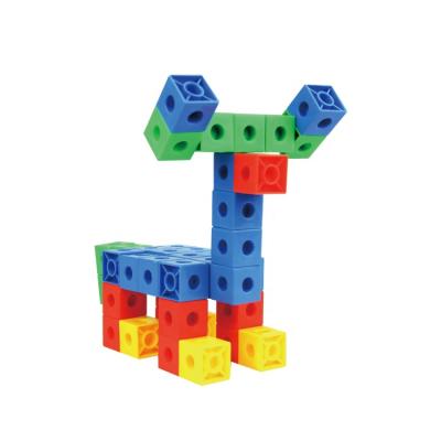 China Construction Toy Wholesale Multi Plastic Cubic Linking Cubes China Imported Pipe Plastic Blocks Building Toys for sale