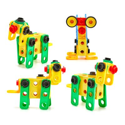 China Safety Light Weight Interesting Hot Plastic Toy Transformation Multiple Building Brick Blocks for sale