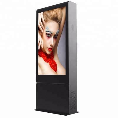 China Outdoor Outdoor Standing Lcd Touch Screen Advertising Display for sale