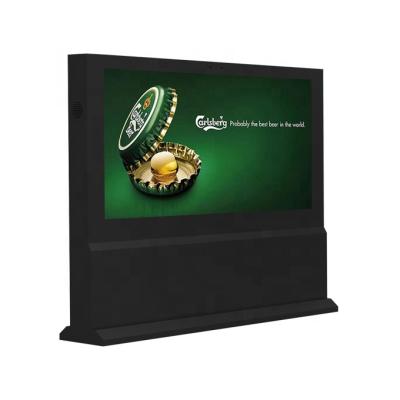 China IP65 Outdoor Outdoor TV Enclosure For 75 Inch 3000nits 4K LCD Advertising Totem Display for sale