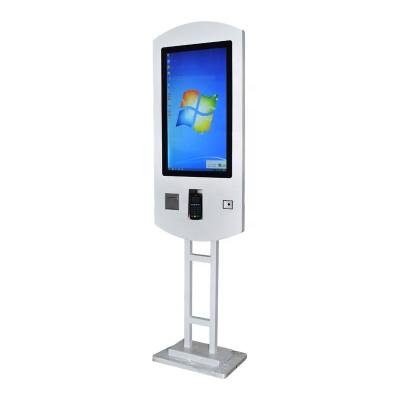 China 32 inch indoor lcd touch screen interactive kiosk with payment system, wireless network restaurant kiosk for sale