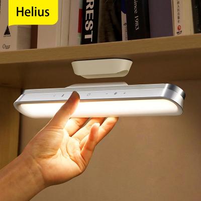 China Hot Sale Modern Hanging Magnetic Chargeable Stepless Dimming Cabinet Night Light For Office Table Cabinet Led Light Lamp for sale