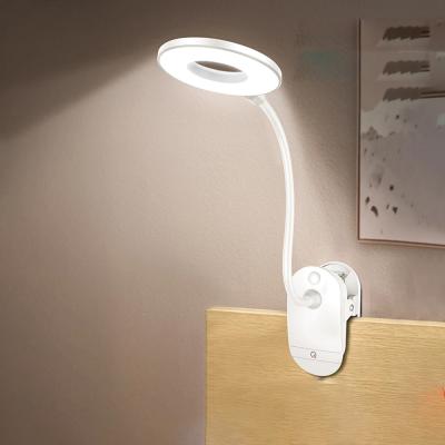 China Modern Rechargeable Desk Lamp Hot Sale 18650 Modern Desk Lamp Touch Clip Usb Reading Table Study Battery Cable for sale