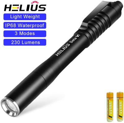 China Nichia 219C LED Torch Flashlight 230 Lumen Small Light Penlight Powerful Waterproof LED Pen Light With Clip for sale