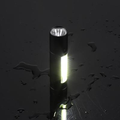 China Wholesale 3 Modes Outdoor Emergency Torch T6 LED USB Torch Aluminum Alloy USB Waterproof COB Rechargeable COB Mini Flashlight for sale