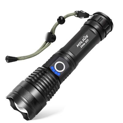 China Outdoor Camping Hiking Hiking IP67 Waterproof Lumens-3000 Size Super Bright Zoomble USB Rechargeable 5 Modes Led Powerful Torch Strobe Flashlight for sale