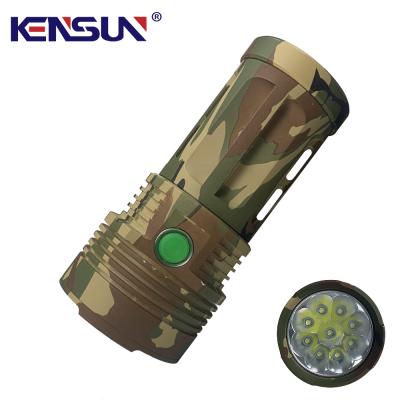 China Super Bright 8*LED Camouflage Emergency Light Beads Flashlight Most Powerful Flashlight Waterproof Chargeable Torch Light for sale