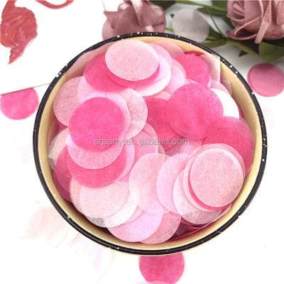 China Round Shaped Tissue Paper Confetti Party Poppers Biodegradable for sale