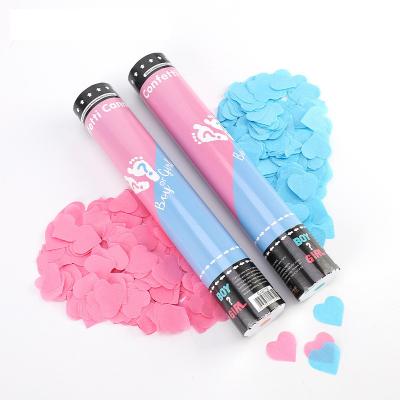 China Safe Powder Gender Reveal Cannon Custom Confetti Poppers Handheld for sale