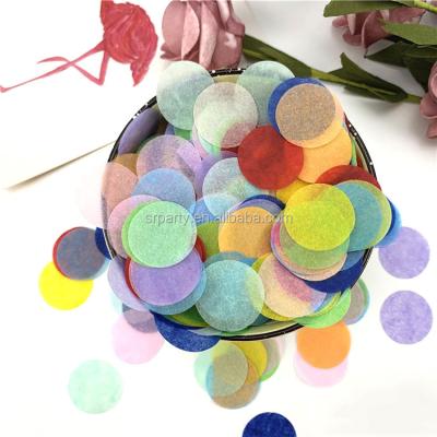 China Wedding Decoration Birthday Party Paper Silver Circular Multicolored Confetti for sale