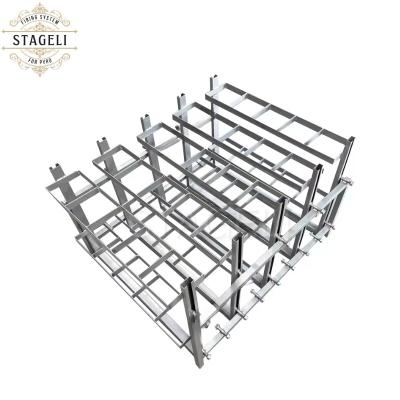 China Customizable Sparkling And Safe Aluminum Metal Fireworks Racks For All Festivals for sale