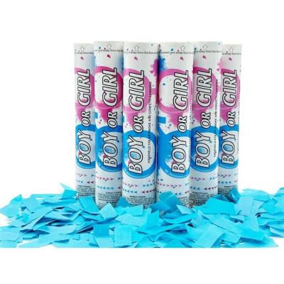 Chine Confetti écologique Cannon Confetti Shooter Party Popper Confetti Cannon Biodégradable Révélation du sexe du bébé à vendre