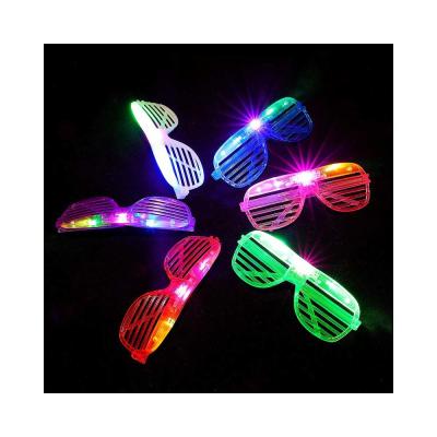 China LED Glasses Neon Sunglasses Light Up Glasses Party Articles Rave Costume Party DJ Sunglasses Birthday Party Decoration for sale