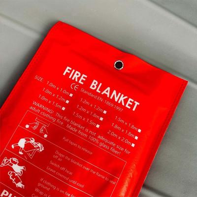 China Large Fire Blanket 1m Home Office Quick Release Kitchen Caravan Waffle Blanket for sale