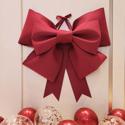 Cina Decorazioni natalizie Oro Argento Archi rossi Piccoli Grandi Glitter Archi di Natale Bowknots Per l'albero di Natale Appesi Ornamento in vendita