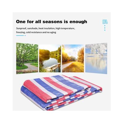 China PE Medium Weight Outdoor Solid Tarpaulin Tarp Waterproof Cover for Ground Camping for sale