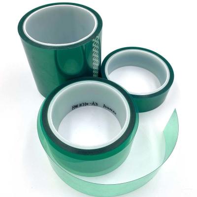 China Green Silicone Material High Temperature Tape for Spray Baking Paint Shielding Electroplating for sale