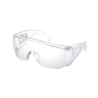 China Outdoor Transparent Wide Vision Sport Safety Goggles Clear Polycarbonate frame Flanking vent goggles for sale