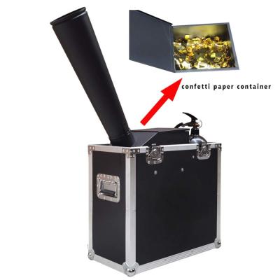 China Large Confetti Machine for Weddings Manual Control Smoke Sprayer Equipment Paper Cannon Bar Opening Atmosphere Bubble Machine for sale