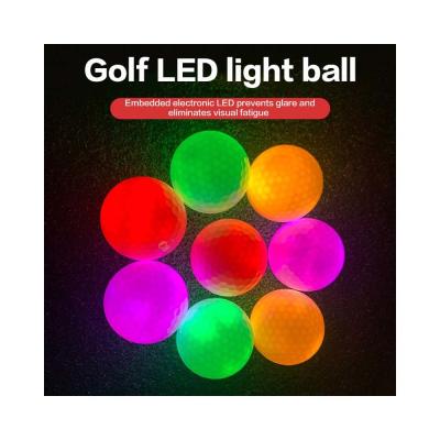 China Bulk Custom Glow In The Dark Golf Ball Colorful Golf Practice Ball Glow Custom Flashing Light Up Golf Balls for sale