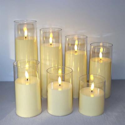 China Velas de luz de té LED parpadeantes luces de té brillantes operadas por batería Velas sin llama LED calabaza sin llama vela de cera en venta