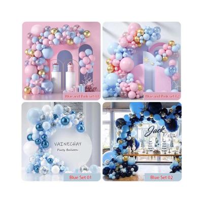 Cina Hot vendita rosa azzurro di lattice kit di palloni arco set matrimonio festa di compleanno decorazione palloni set in vendita