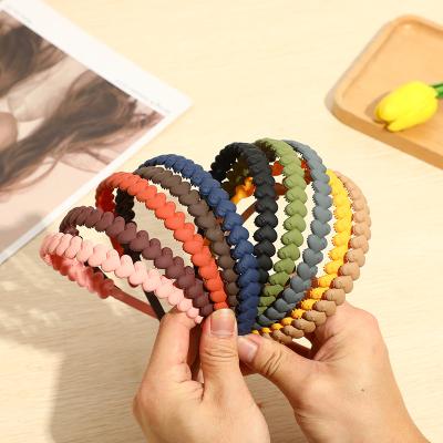 China Ladies Plastic Popular Simple Headband Fashion Hair Bands Plastic Hair Accessories for sale