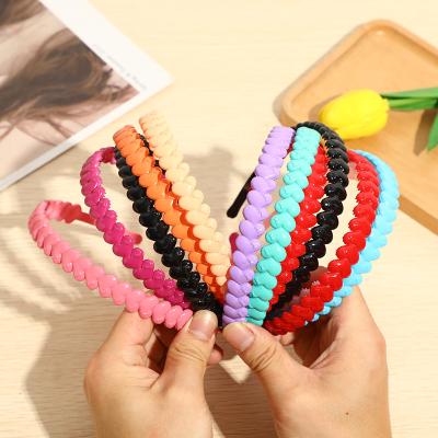 China Ladies Plastic Popular Simple Headband Fashion Hair Bands Plastic Hair Accessories for sale