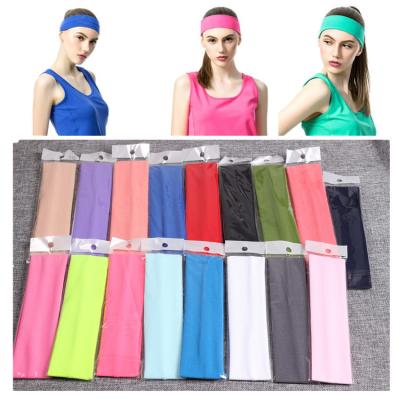 China wholesale sporty comfort head headband/girl yoga sport sweat band headband/elastic headband for sale