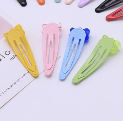 China Cute Gummy Bear Hair Clips Candy Color Resin Bear Hair Clips Friendly Material Set For Women Girls 03hc069 for sale