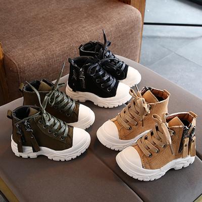 China New Round Arrive Autumn Shoes Fashion Children Booties Kids Boots for sale