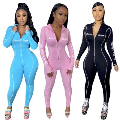 China Sports Breathable Casual Zipper Long Sleeve Light And Comfortable Women Overalls for sale