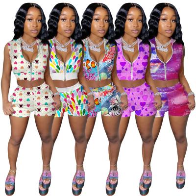 China 2020 Women Tracksuits QUICK DRY Biker Shorts Sets Clothing Set Two Piece Suits Women Overalls And Rompers 2 Piece Pant Sets for sale