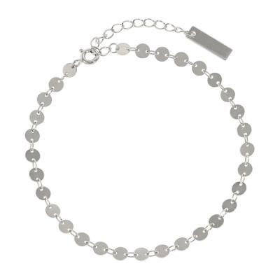 China Floppy Casual/Sporty 925 Sterling Silver Anklet /Fashion Geometry Round Bracelet for sale