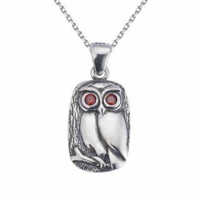 China Owl Hang Tag Solid Casual/Sporty 925 Sterling Sliver Pendant for sale