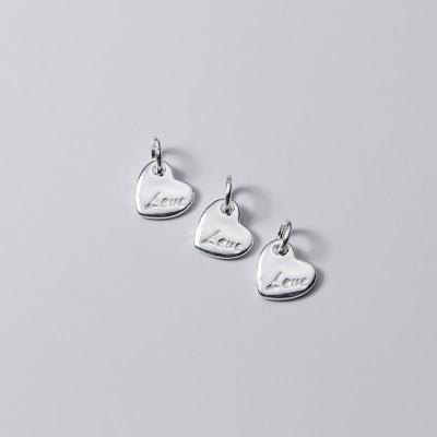 China Love Letters Heart 925 Sterling Silver DIY Casual / Sporty Pendant for sale