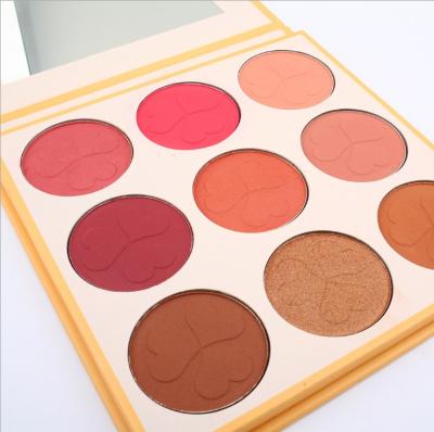 China Matte Waterproof Custom Blush Palette Private Label Organic Velvet Blush With MOQ for sale