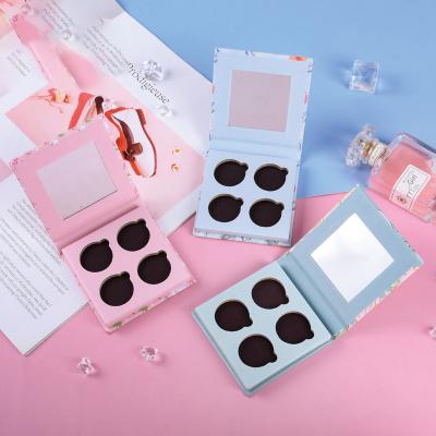 China Low moq private label waterproof custom eyeshadow palette shimmer glitter matte empty eyeshadow diy for sale