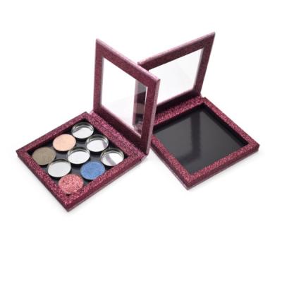 China Waterproof Private Label Chunky Customize Eyeshadow Palette Empty Glitter Eyeshadow for sale