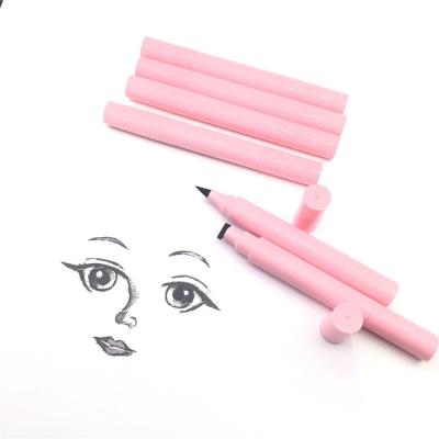 China Wholesale Waterproof Makeup Eyes Waterproof Liquid Vegan Colored Eyliner Pen With Stamp for sale