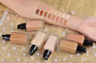 China Moisturizer No Logo Liquid Dark Foundation Glass Bottle Vegan Private Label for sale