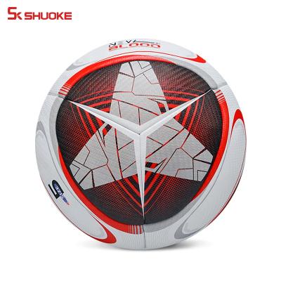 China Soft Touch Training Football Soccer Ball Size 5 Official Match PU Leather Football Ball for sale